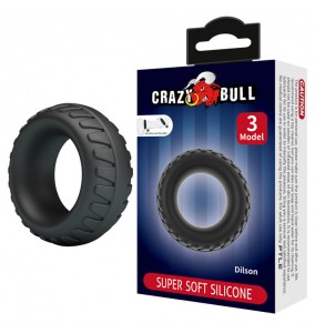 CRAZY BULL - Dilson Super Soft Silicon Male Delay Cock Rings (Model 3)